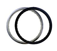 Llanta de motocicleta de aluminio 6061 2. 15x19 32 36 Orificios para radios Círculo de rueda negro plateado Compatible con llantas de bicicleta estándar 215x19 2. 15 19(Silver 32 Holes)