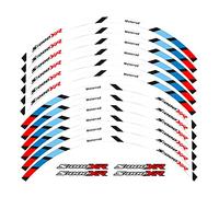 Llanta de Motocicleta Pegatina Accesorios para Equipos De Carreras De Motocicletas Decoración De Llantas Adhesivo Reflectante Pegatina para B-M-W S1000XR S 1000 XR (Color : B)