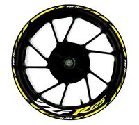 llanta de Pegatina Adhesivo Reflectante para Llantas De Motocicleta para Yamaha YZFR125 YZF R125 YZF-R125 17 Pulgadas. Kit Protector Pegatinas Llantas Moto Completa