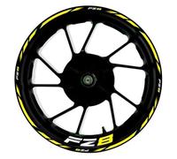 llanta de Pegatina Pegatinas para Rueda De Motocicleta, Pegatinas Reflectantes para Llanta 17 Pulgadas para Yamaha FZ8 FZ 8, Juego Cinta A Rayas Pegatinas Llantas Moto Completa