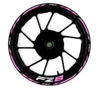 llanta de Pegatina Pegatinas para Rueda De Motocicleta, Pegatinas Reflectantes para Llanta 17 Pulgadas para Yamaha FZ8 FZ 8, Juego Cinta A Rayas Pegatinas Llantas Moto Completa