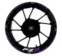 llanta de Pegatina Pegatinas para Rueda De Motocicleta, Pegatinas Reflectantes para Llanta 17 Pulgadas para Yamaha FZ8 FZ 8, Juego Cinta A Rayas Pegatinas Llantas Moto Completa