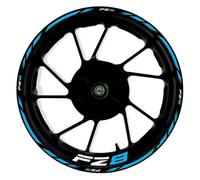 llanta de Pegatina Pegatinas para Rueda De Motocicleta, Pegatinas Reflectantes para Llanta 17 Pulgadas para Yamaha FZ8 FZ 8, Juego Cinta A Rayas Pegatinas Llantas Moto Completa