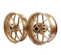 Llanta de Rueda Compatible con CBR 1000RR 2009-2014 llanta de rueda delantera trasera de motocicleta Rueda(Gold Set)