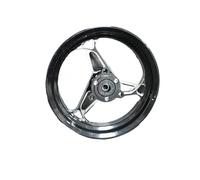 Llanta de Rueda Llantas de rueda delantera de cubo de aluminio CNC para motocicleta Scooter Universal 10 * 2.15J paso de 70mm Rueda(Black)
