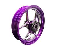 Llanta de Rueda Universal 10 * 2.15J E-Scooter motocicleta CNC cubo de aluminio llantas de rueda delantera paso de 70mm Ruedas para moto(12 inch Purple)