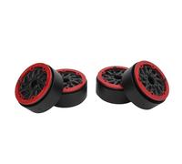 Llanta de Ruedas de Fibra de Carbono de 1,9 Pulgadas, Cubos de Rueda RC Alta Resistencia, Ligero, Fácil de Instalar, Resistente a la Abrasión, Conducción Suave, 59 Mm de Diámetro para Coche