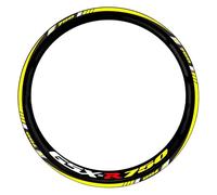 Llanta Decorativas Pegatina Adhesivo para Llanta De Motocicleta para Suzuki GSXR750 GSX R750 GSX-R750 17 Pulgadas, Tiras Pegatinas Reflectantes Completas Pegatinas RuedasMoto(Color 3)
