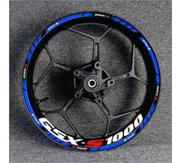 Llanta Decorativas Pegatina Adhesivos para Llantas De Motocicleta para Suzuki GSXS1000 GSX-S 1000 R GSXS/1000/R/S1000/S. Bandas Reflectantes para Pegatinas RuedasMoto(Color 16)
