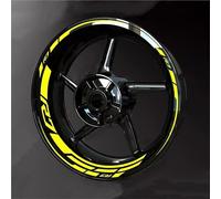 Llanta Decorativas Pegatina Adhesivos Reflectantes para Llantas De Motocicleta para Yamaha YZF-R7 YZF R7 YZFR7. Impermeables para Pegatinas RuedasMoto(Color 9)