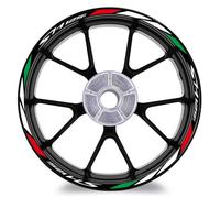 Llanta Decorativas Pegatina Calcomanía Reflectante para Rueda De Motocicleta para SH 125 SH 125i SH125i Kit Protectores Llanta 16 Pulgadas Pegatinas RuedasMoto(Color 2)