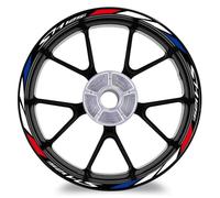 Llanta Decorativas Pegatina Calcomanía Reflectante para Rueda De Motocicleta para SH 125 SH 125i SH125i Kit Protectores Llanta 16 Pulgadas Pegatinas RuedasMoto(Color 1)