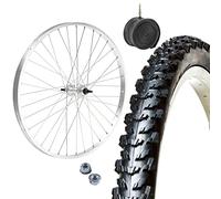 Llanta delantera 24 x 1,75 + neumático MTB 24 x 1,95 + cámara de aire | Rueda completa Mountain Bike 24"