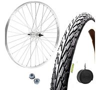 Llanta delantera rueda 28" 28 x 1,75 + cubierta blanca negra 700 x 35C + cámara de aire para bicicleta de carretera senderismo