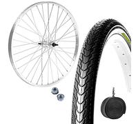 Llanta rueda delantera 26" x 1 3/8 rueda + neumático de carretera negro 26 x 1 3/8 Bicicleta City Bike Holanda Epoca