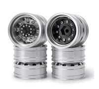 Llanta Trasera de aleación de Aluminio con Cubo de Rueda de 10 radios for Tractor Tamiya Scania 770S R620 a Escala 1/14(4PCS)