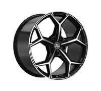 Llanta aluminio ANTERA A101 22" 10.5J 5x112 ET 35 66.6 PIANO BLACK DIAMOND
