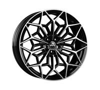 LLANTAS ANTERA A105 PARA RENAULT ESPACE 8.5X21 5X114,3 PIANO BLACK DIAMOND BY8