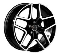 LLANTAS AVUS AC-519 PARA LEXUS IS 250 7.5X18 5X114.3 BLACK POLISHED SEO