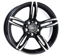 LLANTAS AVUS AC-MB3 PARA BMW SERIE 5 BERLINA X-DRIVE 9.5X20 5X120 BLACK POLISHE