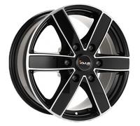 LLANTAS AVUS AC-V61 PARA FIAT FULLBACK 7.5X17 6X139.7 BLACK POLISHED HVU