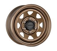 LLANTAS DE ACERO DOTZ 4X4 DAKAR BRONZE PARA LAND ROVER DEFENDER 7X16 5X165. E64