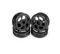 Llantas de fibra de carbono de 4 piezas de 1,9 pulgadas compatibles con de orugas de coche RC a escala 1/10 como RR10 TF2 Gmade R1 Cheater Rigs 1.9S Piezas de actualización de bricolaje(4PCS B)