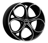 LLANTAS GMP DRAKE PARA ALFA ROMEO GIULIA 8X19 5X110 BLACK DIAMOND 3Q9