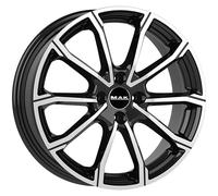 Llanta De Aluminio Mak Davinci 7x18 4x108 Et25 Frontal Negro Pulido