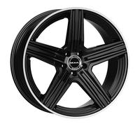 LLANTAS MAK LEWIS-D PARA AUDI 9.5x20 5x112 GLOSS BLACK MIRROR RING ZUJ