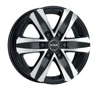 LLANTAS MAK STONE 6 PARA NISSAN NAVARA M1 8X18 6X114,3 BLACK MIRROR 34U
