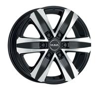 LLANTAS MAK STONE 6 PARA RENAULT ALASKAN N1 8.5X20 6X114,3 BLACK MIRROR MQL