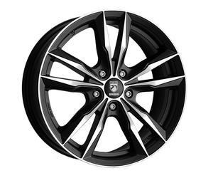 LLANTAS MOMO FAST 8X18 5X112 MATT BLACK POLISHED 2LP