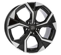 MSW Wheels Llantas MSW 43 8.5x20 5x108 Negro brillante para Volvo S60 Cross Country