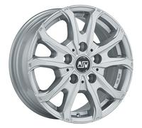 Llanta De Aluminio Msw 48 Van 7x17 5x130 Et66 Revestimiento Plateado
