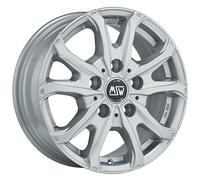 Llanta De Aluminio Msw 48 Van 7x17 5x130 Et66 Revestimiento Plateado