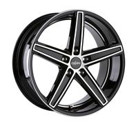 Oxigin 18 Cóncavo 9 x 20 Offset 35 perno patrón 5,00 x 112.00 centro Bore 66.60 oxachtzehn0920h135bfphd, Negro Full polaco