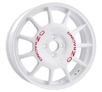 LLANTAS OZ RACING LEGGENDA PARA FIAT QUBO 7X17 4X100 RACE WHITE RED LETTERI 8UX