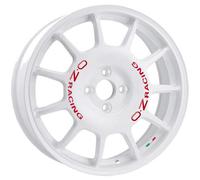 LLANTAS OZ RACING LEGGENDA PARA KIA PICANTO 7X17 4X100 RACE WHITE RED LETTE A69