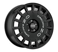 OZ Racing Llantas de aleación Rally Racing 8x19 5x112 para Seat Ateca Negro Brillo Plateado KDL