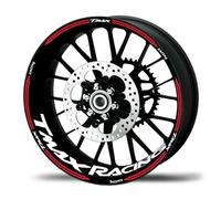 Llantas Pegatinas Adhesivo Para Llanta Motocicleta Para YAMAHA Tmax560 TMAX-560 TMAX 560 2010 2016 2020 2021 2022 2024 Calcomanías Reflectantes Papel Llantas Pegatinas Para Ruedas Juego Completo(Color