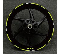 Llantas Pegatinas Pegatinas Reflectantes Llantas Motocicleta Cinta Adhesiva Con Franjas Para Yamaha YZF R6 R7 YZF-R6 YZF-R7 YZFR6 YZFR7 17 Pulgadas Pegatinas Para Ruedas Juego Completo(Color 7)