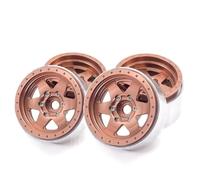 Llantas Ruedas RC Para Axial Para Traxxas Para SCX10 II III 90046 AXI03007 Para TRX4 - Ruedas Beadlock 1/10 De 1,9" - Llantas Metálicas Desplazamiento Negativo Mejora Crawler RC(Bronze2)