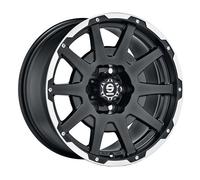 Llanta aluminio SPARCO DAKAR 17" 8.5J 5x127 ET 25 71.6 MATT BLACK LIP POLISH + R