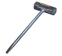 Llave A Vela con mango destornillador plana 10 11 13 14 15 16 17 19 21 mm Doble Tete acero, plateado