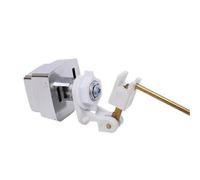 llave acodada 1 Uds. Botón pulsador de tanque de inodoro, palanca de tanque de inodoro lateral de fontanero, mango de descarga, botón pulsador de latón, piezas de baño