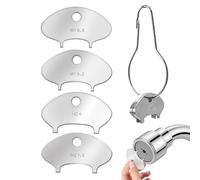 Llave aireadora, construcción resistente, 8,1 x 4 x 3,5 cm, llave aireadora de grifo, herramienta de boquilla de grifo, ampliamente utilizada, para accesorios de restrictor de grifo roscado