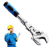 Llave Ajustable Con Carraca, Llave De Carraca, Llave De Carraca, 10 Pulgadas A 12 Pulgadas Ajustables Pasos Para Reparación, 5 En 1 Multifunción Llave Damométrica
