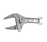 Llave ajustable con gran apertura de mordaza para emergencias en el hogar e instalaciones de puerta, llave de baño multifunción de metal, llave ajustable