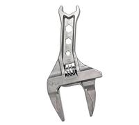 Llave ajustable con gran apertura de mordaza para emergencias en el hogar e instalaciones de puertas. Llave de tubo profesional con llave de baño ergonómica y multifuncional